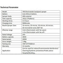 Machine de Désinfection ULV électrostatique sans fil avec écran LCD - 10L